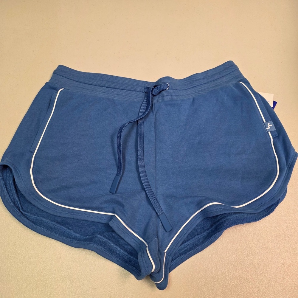 JoyLab‎ Women's Blue Athletic Shorts with White Trim